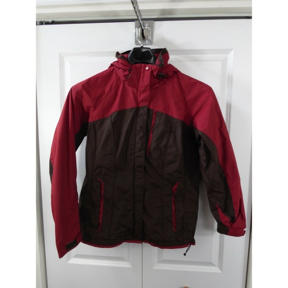 Columbia Sportswear Interchange Women's  Red Brown Core Shell Rain/Wind/Ski Med - Picture 1 of 6